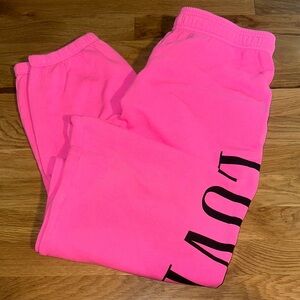 PINK Victoria Secret Neon Pink Women’s Sweatpants sz M